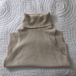 360 cashmere sleeveless turtleneck